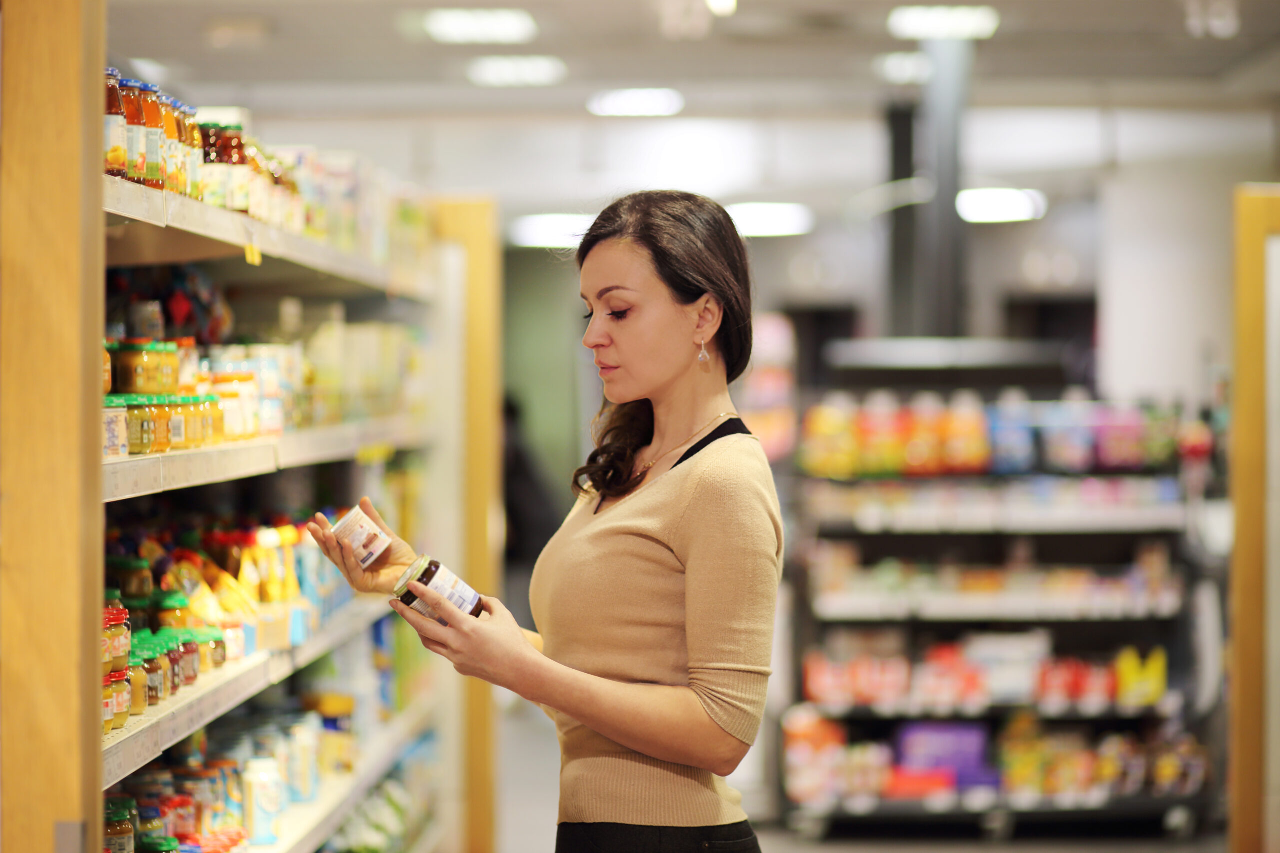 shopping in supermarket