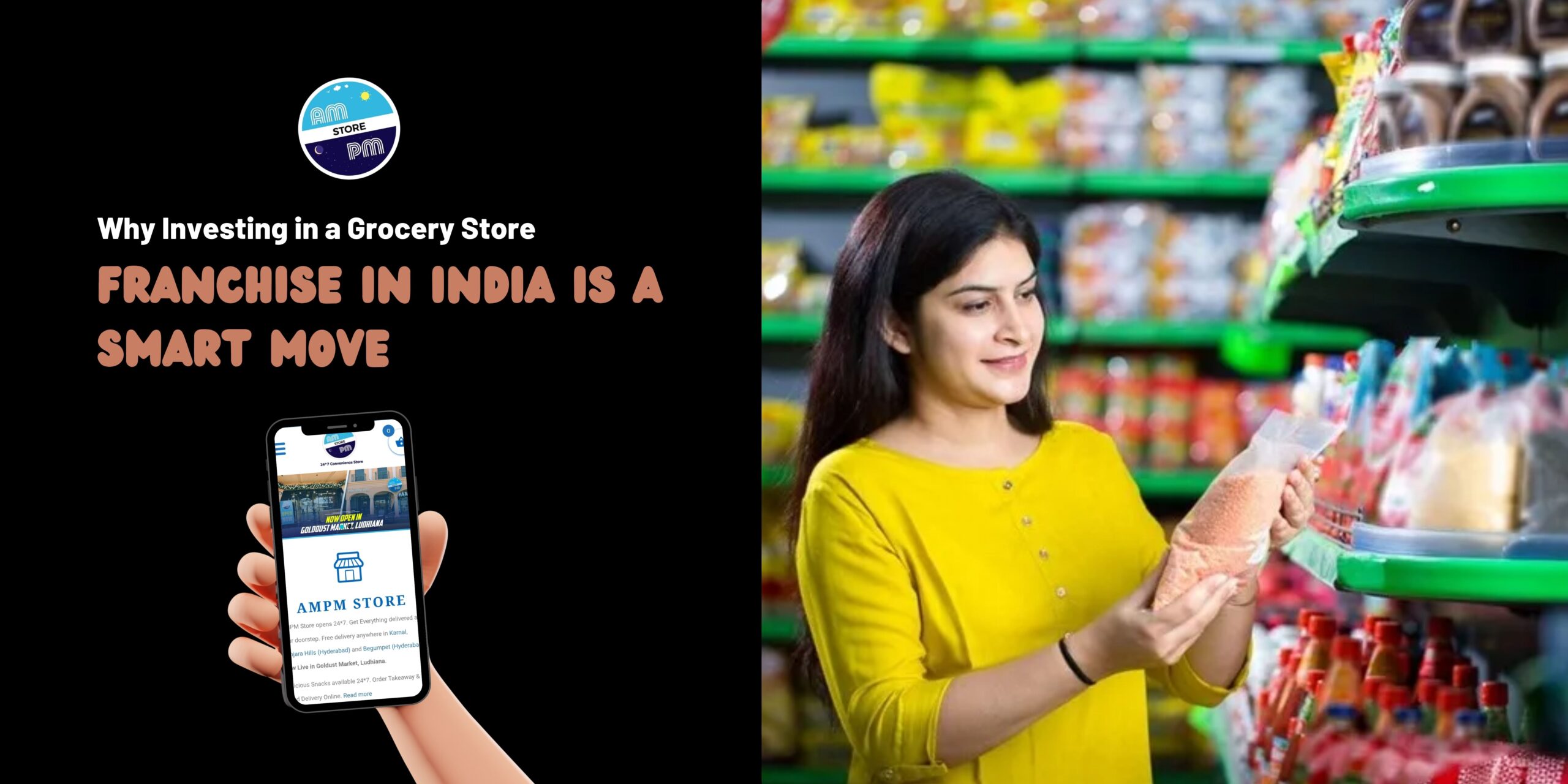 grocery store franchise cost in India